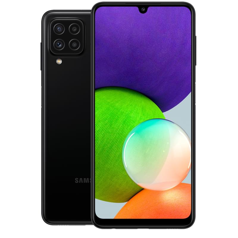 Смартфон Samsung Galaxy A22 4/128GB Black - фото #0, Technodom.kz