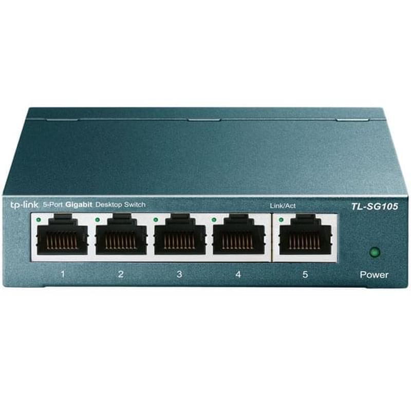 Настольный коммутатор, TP-Link TL-SG105S, 5 портов, 10/100/1000 Mbps (TL-SG105S) - фото #0, Technodom.kz