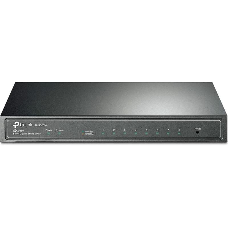 Настольный коммутатор, TP-Link JetStream TL-SG2008, 8 портов, 10/100/1000 Mbps (TL-SG2008) - фото #0, Technodom.kz