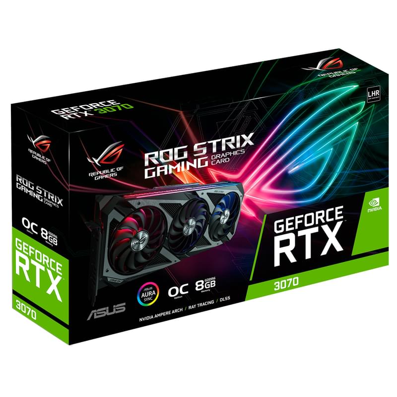 Видеокарта Asus ROG Strix RTX3070Ti OC 8GB 256bit/GDDR6X (2HDMI+3DP)(ROG-STRIX-RTX3070TI-O8G-GAMING) - фото #10, Technodom.kz