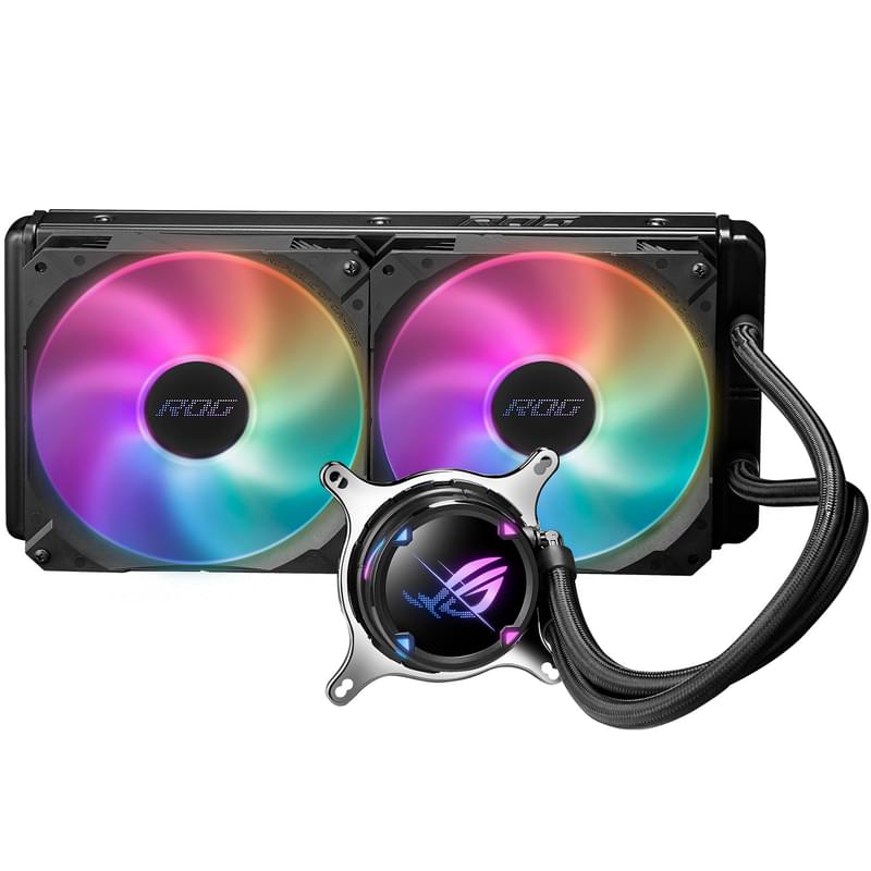 Система жидкостного охлаждения для CPU Asus ROG STRIX LC II 280 ARGB - фото #0, Technodom.kz