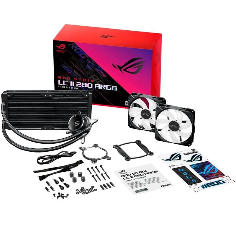 Система жидкостного охлаждения для CPU Asus ROG STRIX LC II 280 ARGB - фото #6, Technodom.kz