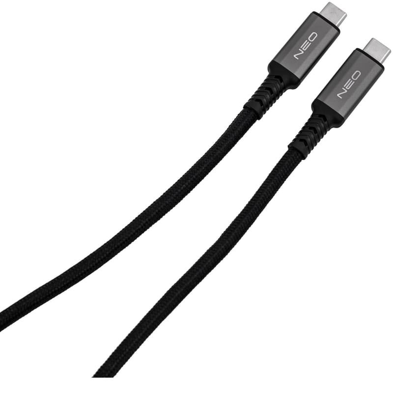 Кабель Type-C - Type-C, Neo, 1м, Multimedia, 100W, Black (NEO-TYPC-TYPCPD) - фото #0, Technodom.kz