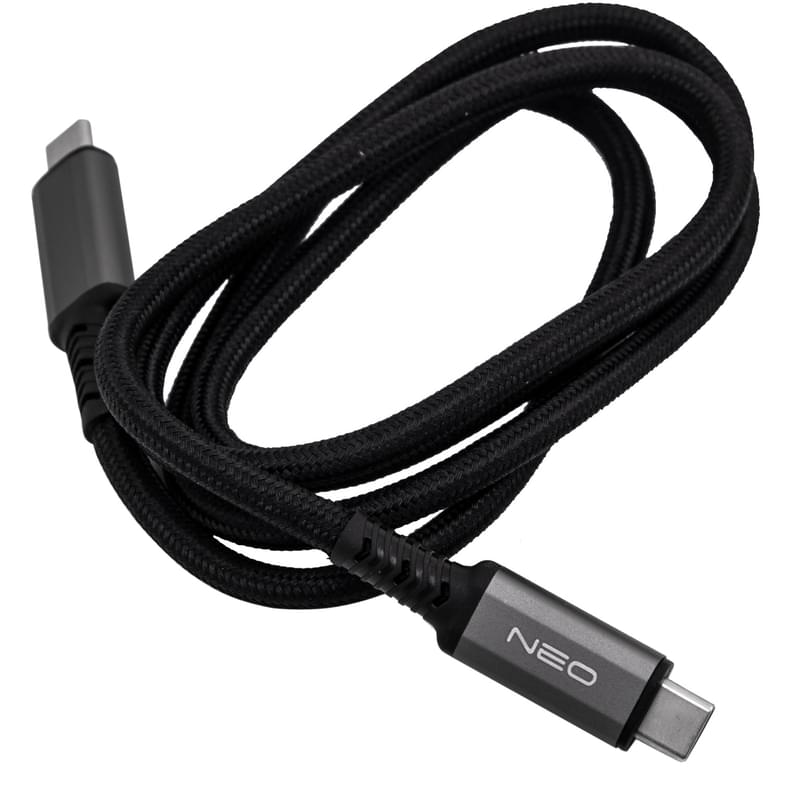 Кабель Type-C - Type-C, Neo, 1м, Multimedia, 100W, Black (NEO-TYPC-TYPCPD) - фото #2, Technodom.kz