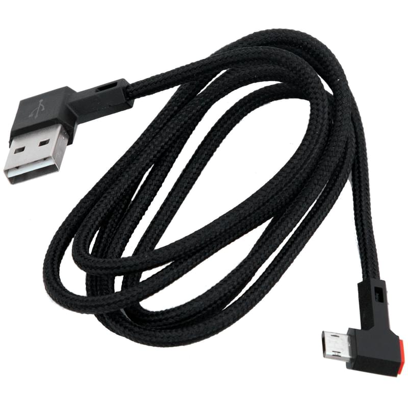 Кабель USB 2.0 - MicroUSB, Neo, 1м, L-Type, Black (NEO-USB-MUSBLT) - фото #2, Technodom.kz
