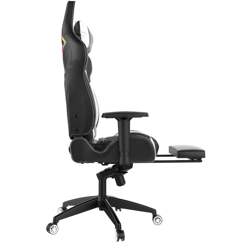 Игровое компьютерное кресло Gamdias ACHILLES P1 L RGB, Black/White (ACHILLES P1 L BW) - фото #3, Technodom.kz