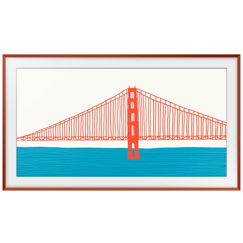 Сменная рамка для Frame 65" VG-SCFA65TRC/RU(цвет: кирпично-красный (скошенные края)) - фото #0, Technodom.kz