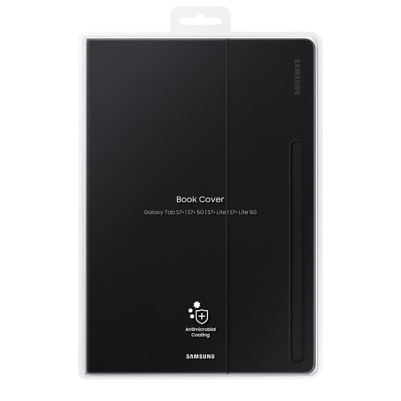 Чехол для Samsung Galaxy Tab S7 FE 12.4" Book Cover, Black (EF-BT730PBEGRU) - фото #3, Technodom.kz