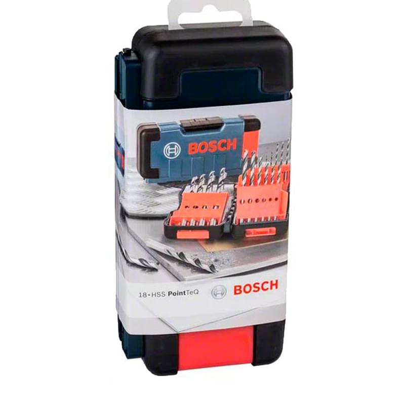 Набор сверл Bosch HSS PointTeQ 18шт (2608577350) - фото #0, Technodom.kz Набор сверл Bosch HSS PointTeQ 18шт (2608577350) - фото #0, Technodom.kz