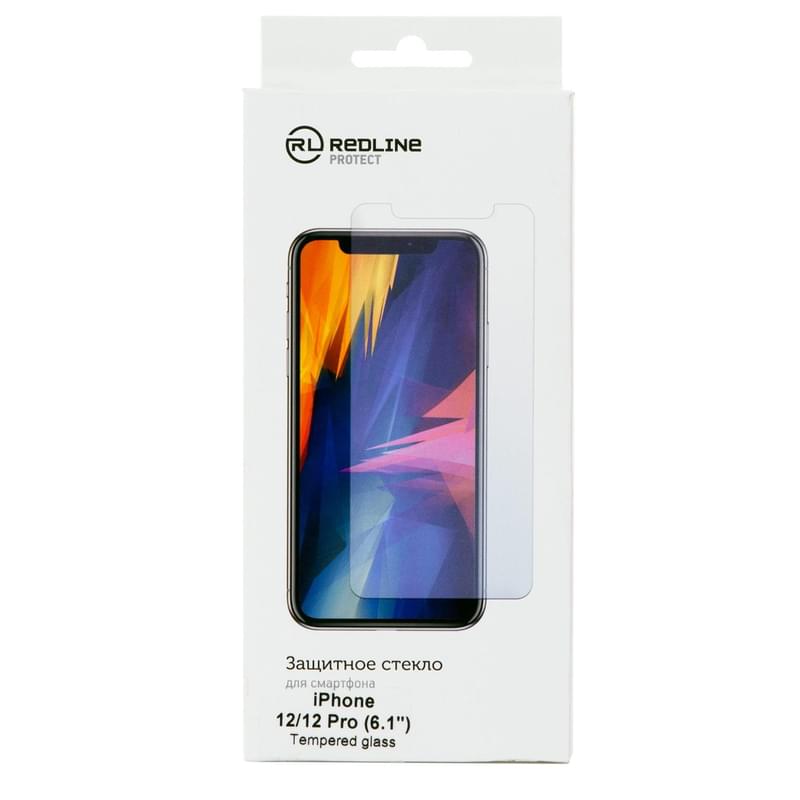 iPhone 12/12 Pro арналған қорғаныс әйнегі, Red Line, Tempered Glass (УТ000021692) - фото #0, Technodom.kz