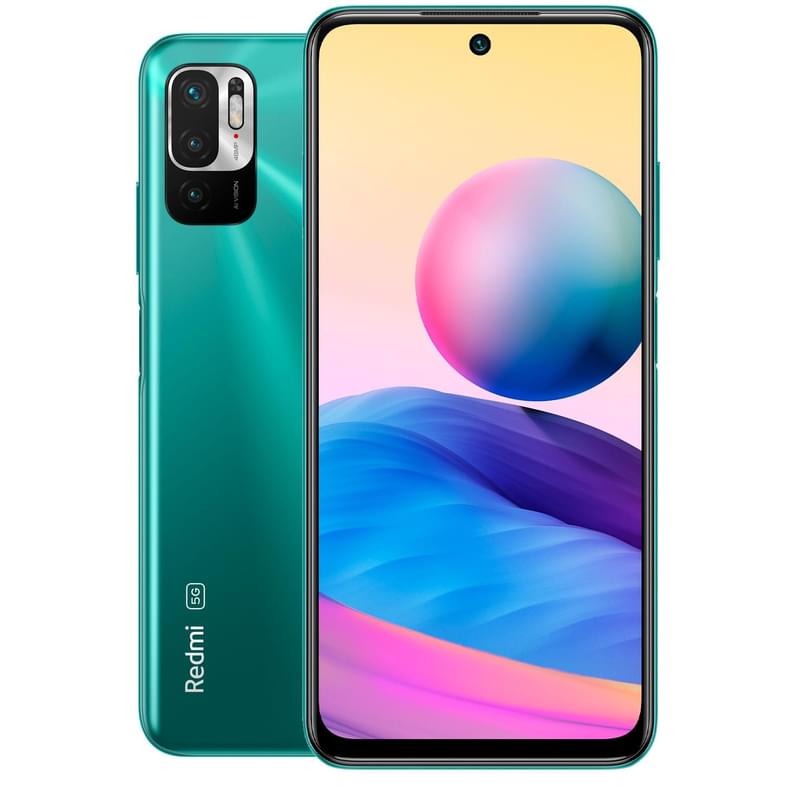 Смартфон Xiaomi Redmi Note 10 4/64GB 5G Aurora Green - фото #0, Technodom.kz