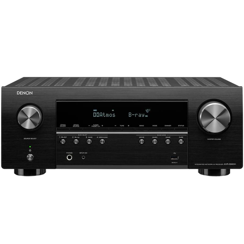 AV Ресивер DENON AVR-S960H Черный - фото #0, Technodom.kz