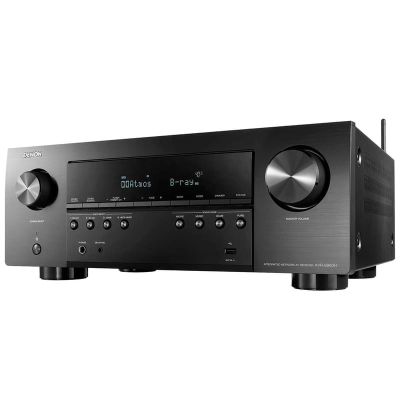 AV Ресивер DENON AVR-S960H Черный - фото #1, Technodom.kz