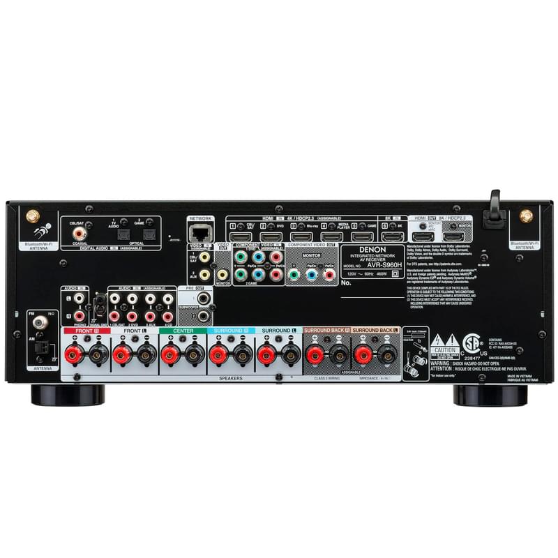 AV Ресивер DENON AVR-S960H Черный - фото #3, Technodom.kz