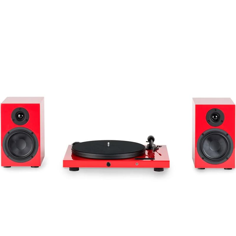 Виниловый проигрыватель PRO-JECT Jukebox E + Speaker Box 5 Красный - фото #0, Technodom.kz