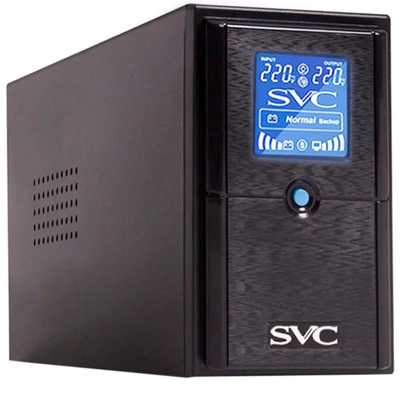 SVC ҮҚК, 500VA/300W, AVR:138-292В, 2 Shuko, Black (V-500-L-LCD) - фото #0, Technodom.kz