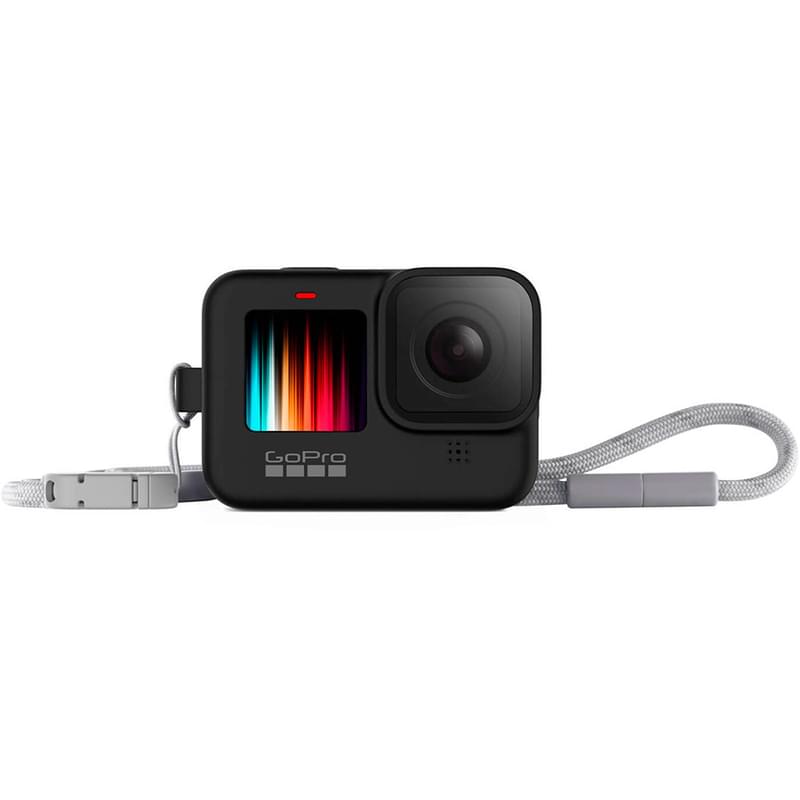 Силиконовый чехол с ремешком для GoPro Hero 9, черный (ADSST-001) - фото #5, Technodom.kz