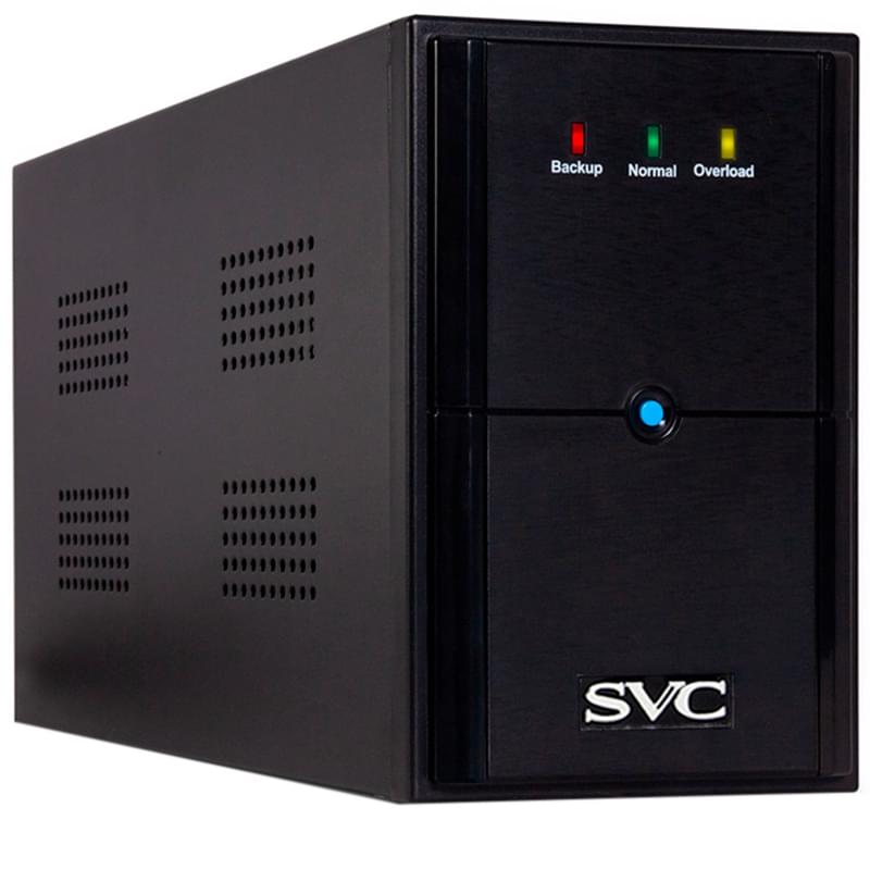 ИБП SVC, 1200VA/720W, AVR:165-275В, 3 Schuko, Black (V-1200-L) - фото #0, Technodom.kz