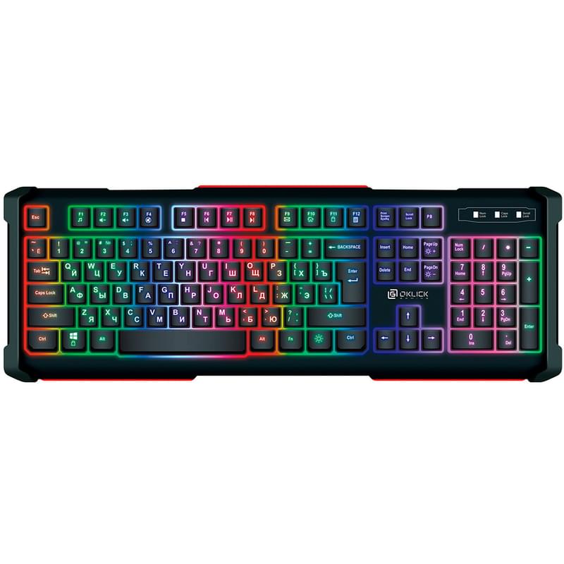 Игровая клавиатура Oklick 717G Black Death, Black/Grey (717G) - фото #0, Technodom.kz