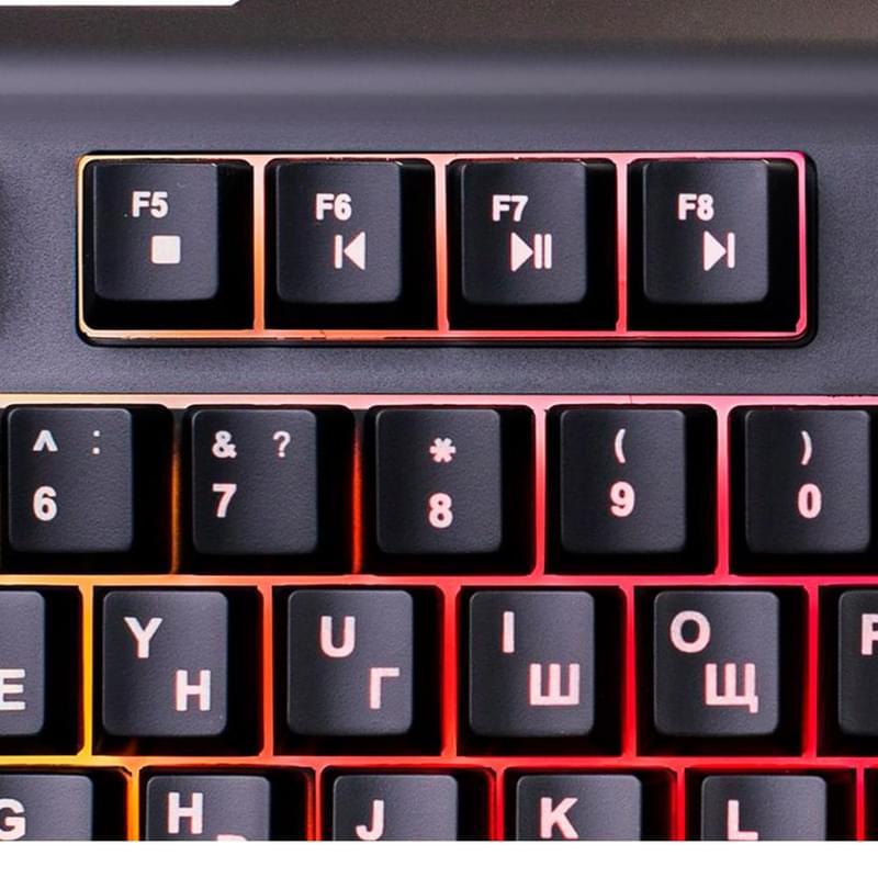 Игровая клавиатура Oklick 717G Black Death, Black/Grey (717G) - фото #6, Technodom.kz