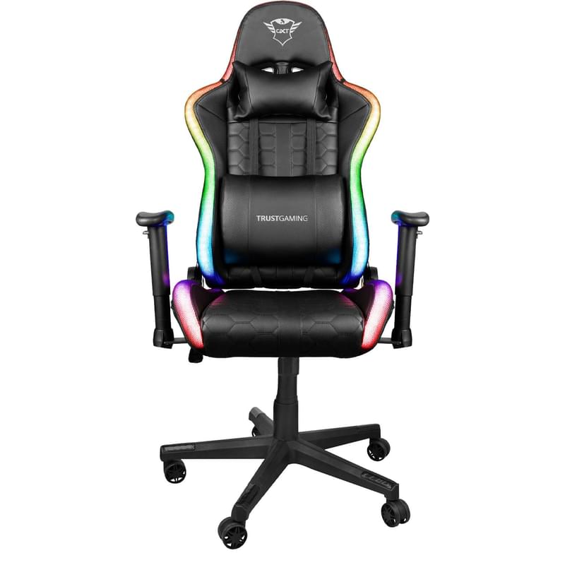 Игровое компьютерное кресло Trust GXT 716 Rizza RGB, Black (23845) - фото #0, Technodom.kz