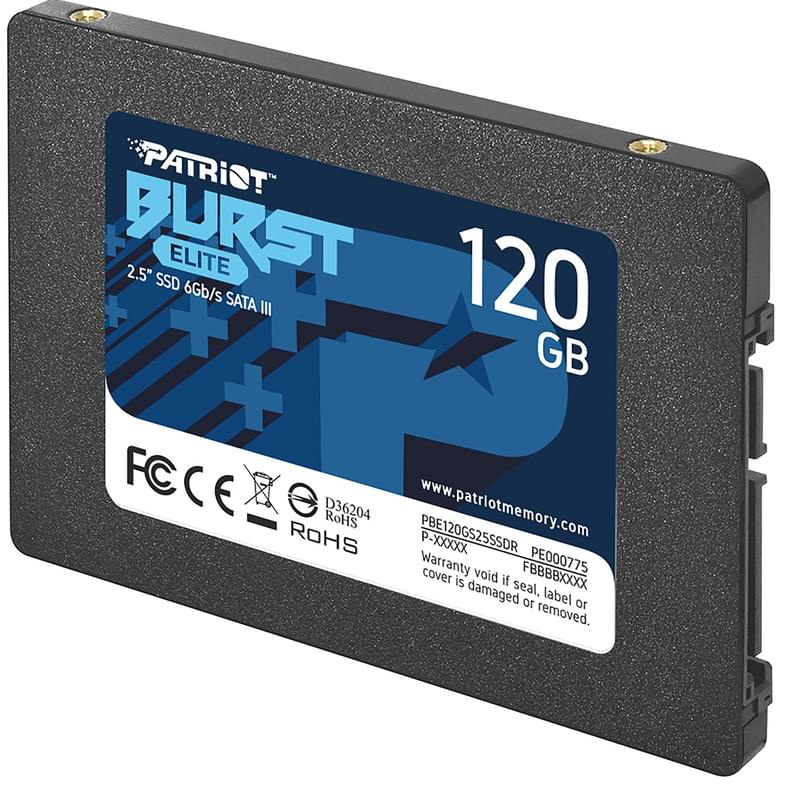 Внутренний SSD 2.5" 7мм 120GB Patriot BURST ELITE SATA-III 3D QLC (PBE120GS25SSDR) - фото #1, Technodom.kz