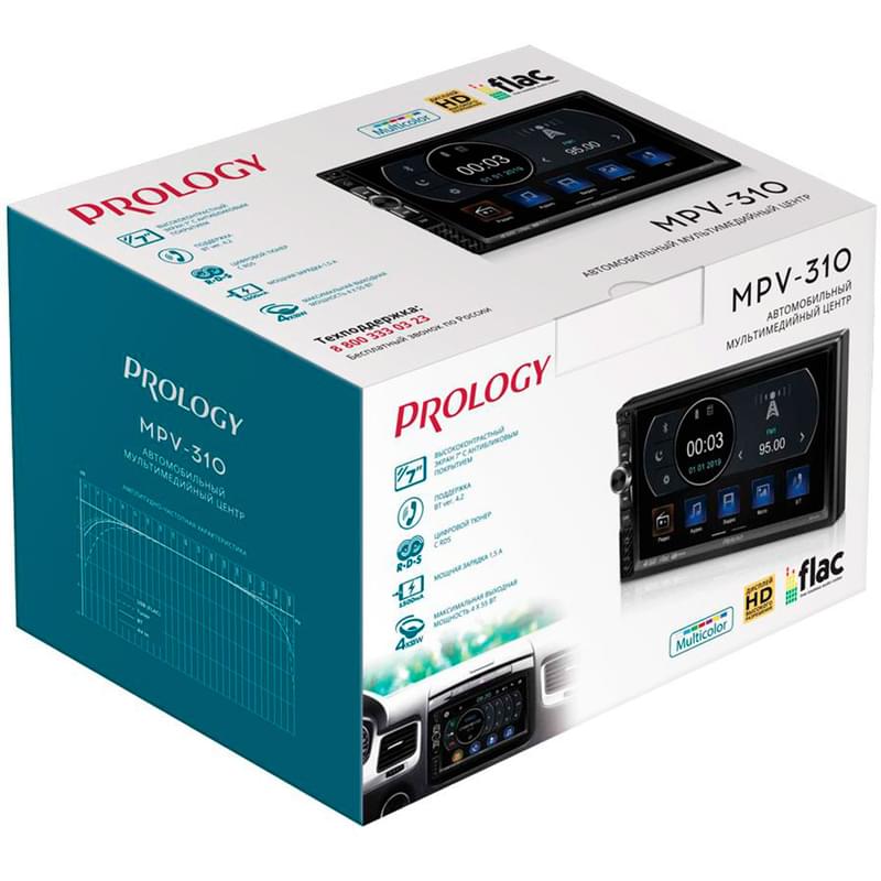 Автомагнитола Prology MPV-310 2DIN, bluetooth - фото #2, Technodom.kz