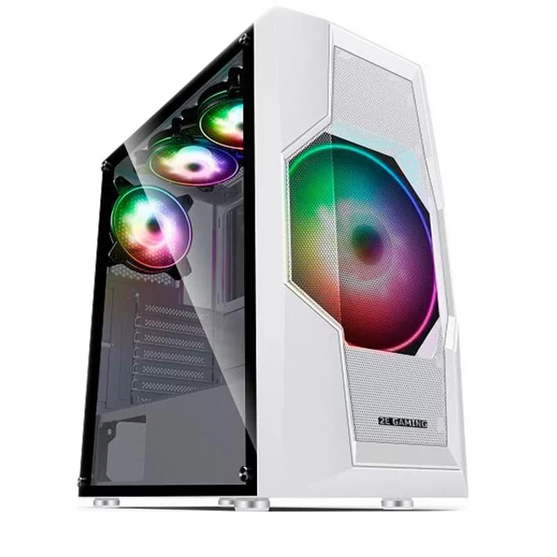 ПК корпус 2E GAMING TURBO MidTower, window, White ATX (G2057W) - фото #0, Technodom.kz