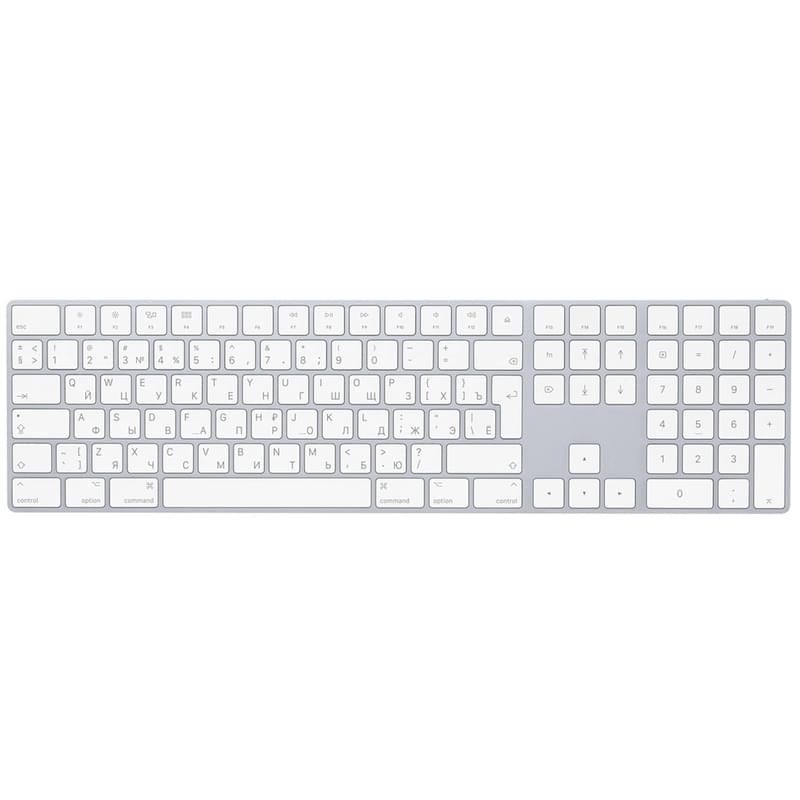 Клавиатура беспроводная Apple Magic Keyboard с цифровой панелью, Silver (MQ052RS/A) - фото #0, Technodom.kz Клавиатура беспроводная Apple Magic Keyboard с цифровой панелью, Silver (MQ052RS/A) - фото #0, Technodom.kz