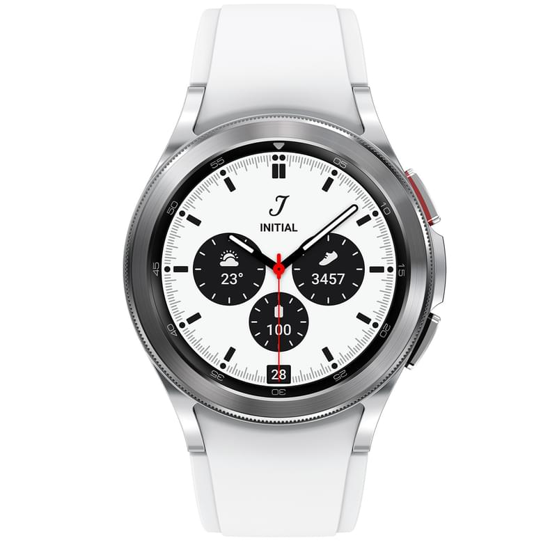 Смарт-часы Samsung Galaxy Watch4 Classic 42mm, Silver (SM-R880NZSACIS) - фото #1, Technodom.kz