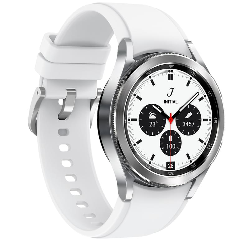 Смарт-часы Samsung Galaxy Watch4 Classic 42mm, Silver (SM-R880NZSACIS) - фото #2, Technodom.kz