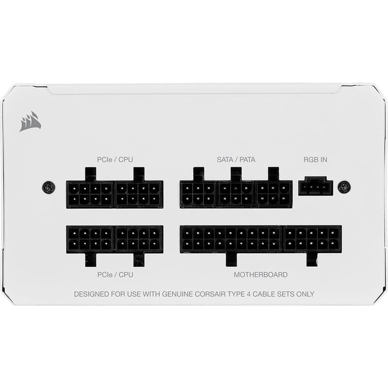 Блок питания 750W Corsair CX750F RGB White ATX 80 PLUS Bronze 4x6+2pin, 4+4pin (CP-9020227-EU) - фото #4, Technodom.kz