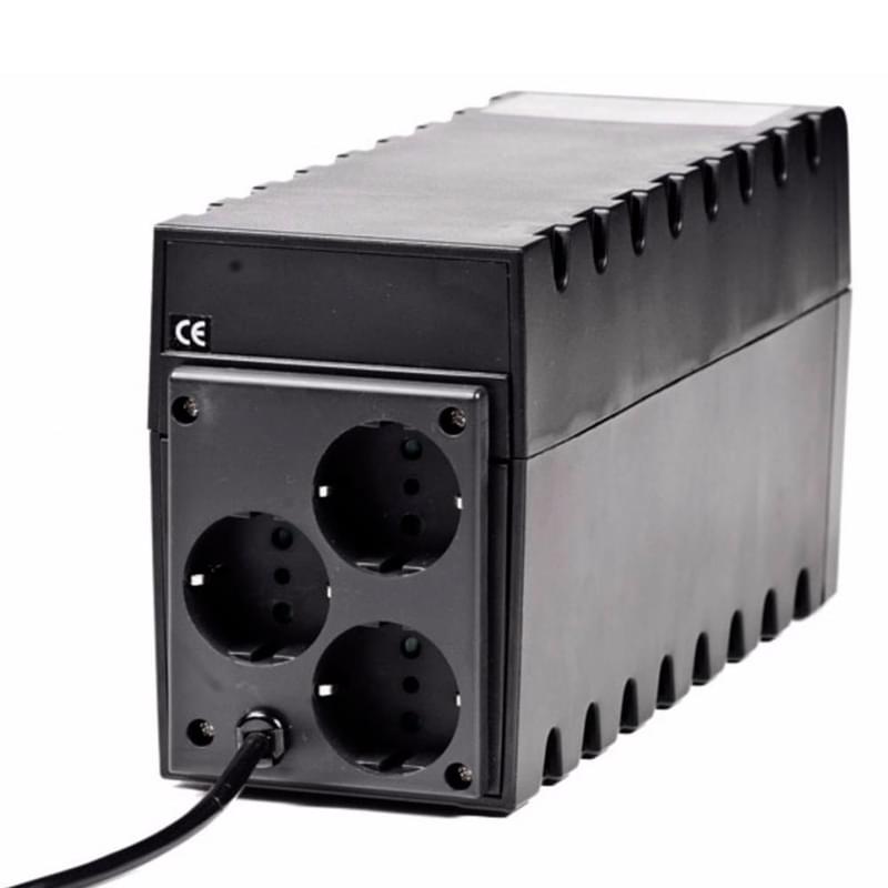 ИБП Powercom, 600VA/360W, AVR:160-275В, 3Schuko, Black (RPT-600A EURO) - фото #1, Technodom.kz
