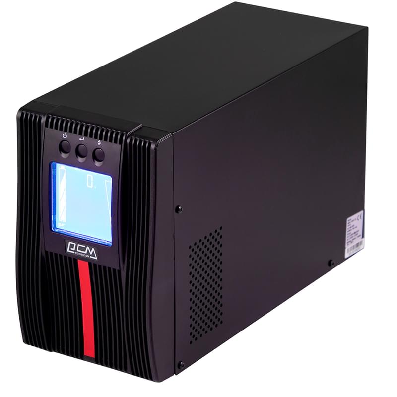 ИБП Powercom, 1000VA/1000W, AVR:160-275В, 4*C13, Black (MAC-1000) - фото #0, Technodom.kz