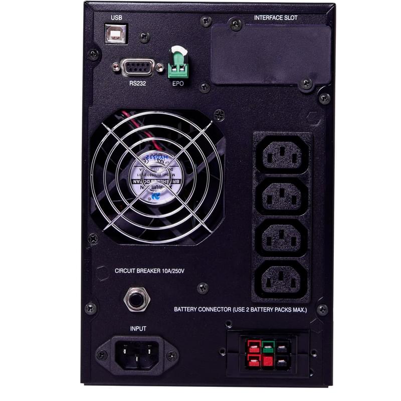 ИБП Powercom, 1000VA/1000W, AVR:160-275В, 4*C13, Black (MAC-1000) - фото #4, Technodom.kz