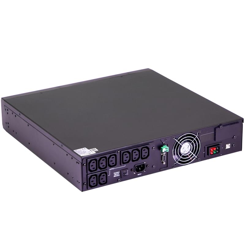ИБП Powercom, 1000VA/1000W, AVR:160-275В, 8*C13, Black (MRT-1000SE) - фото #4, Technodom.kz