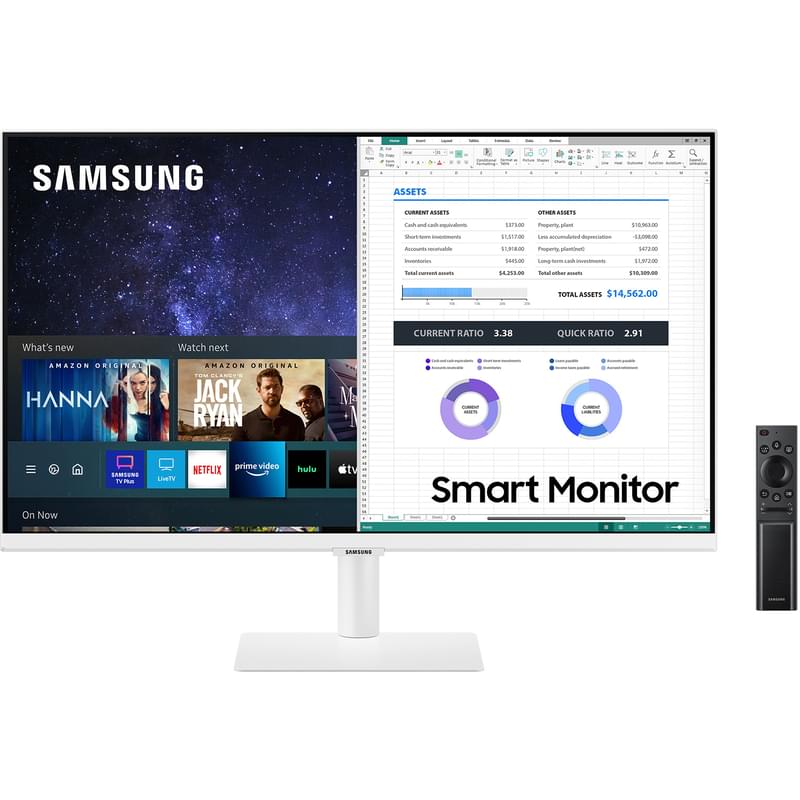 Монитор 27 Samsung Smart LS27AM501NIXCI 1920x1080 16:9 VA 60ГЦ (2HDMI) White - фото #11, Technodom.kz