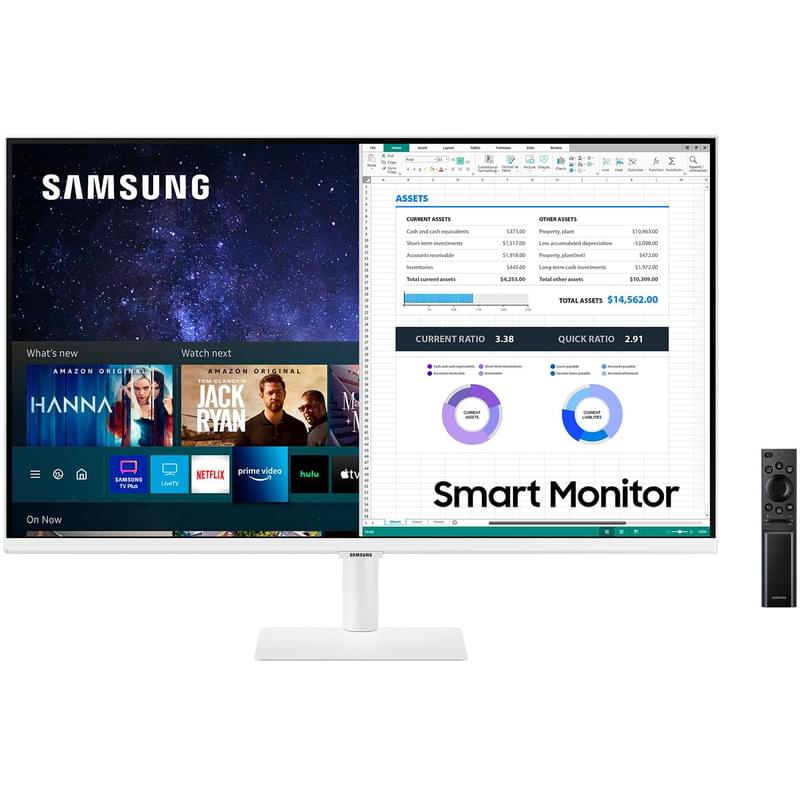 Монитор 32 Samsung Smart LS32AM501NIXCI 1920x1080 16:9 VA 60ГЦ (2HDMI) White - фото #11, Technodom.kz