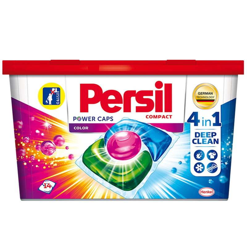 Капсулы для стирки Persil Power Color 4в1 14 шт R21 - фото #0, Technodom.kz