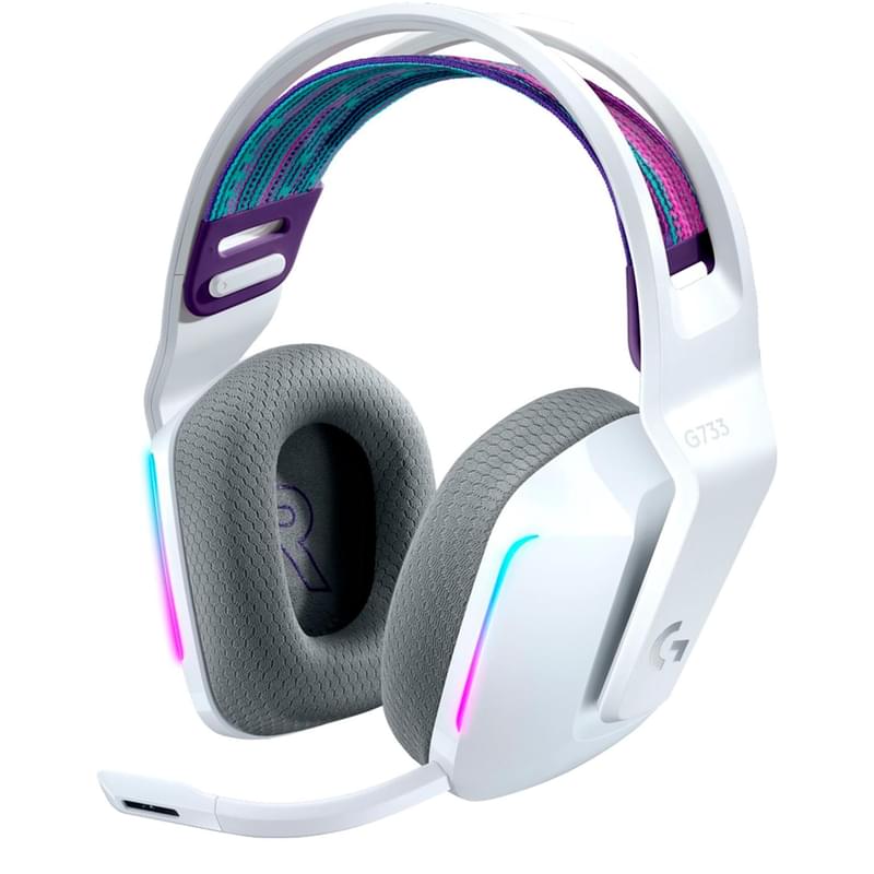 Игровая гарнитура Logitech G733 LightSpeed, White (981-000883) - фото #0, Technodom.kz