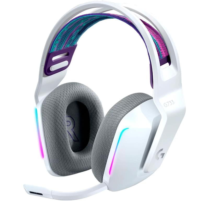 Logitech G733 LightSpeed, White (981-000883) ойын гарнитурасы - фото #0, Technodom.kz