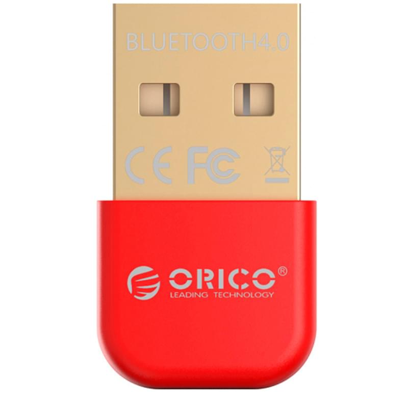 Адаптер USB Bluetooth ORICO BTA-403-RD (BT4.0, 3Мб/С, 20м, Red) - фото #0, Technodom.kz