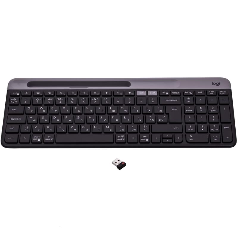 Клавиатура беспроводная USB Logitech K580, Graphite (920-009275) - фото #3, Technodom.kz