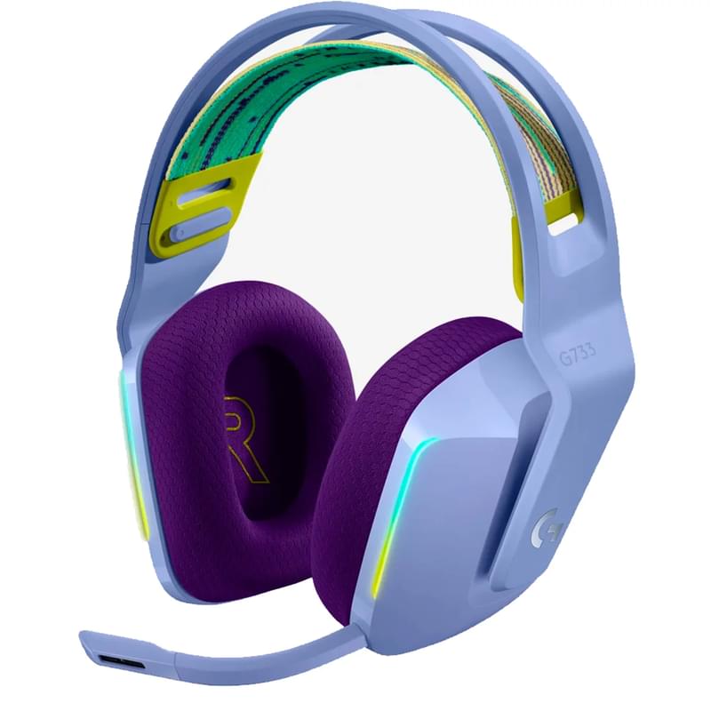 Logitech G733 LightSpeed, Lilac (981-000890) ойын гарнитурасы - фото #0, Technodom.kz
