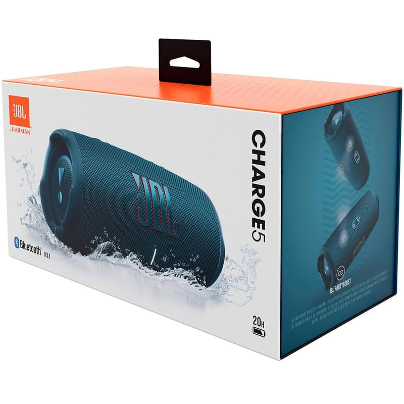 Колонка Bluetooth JBL Charge 5, Blue (JBLCHARGE5BLU) - фото #7, Technodom.kz