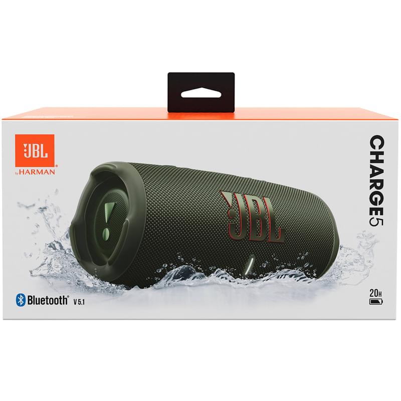 Колонки Bluetooth JBL Charge 5, Green (JBLCHARGE5GRN) - фото #6, Technodom.kz