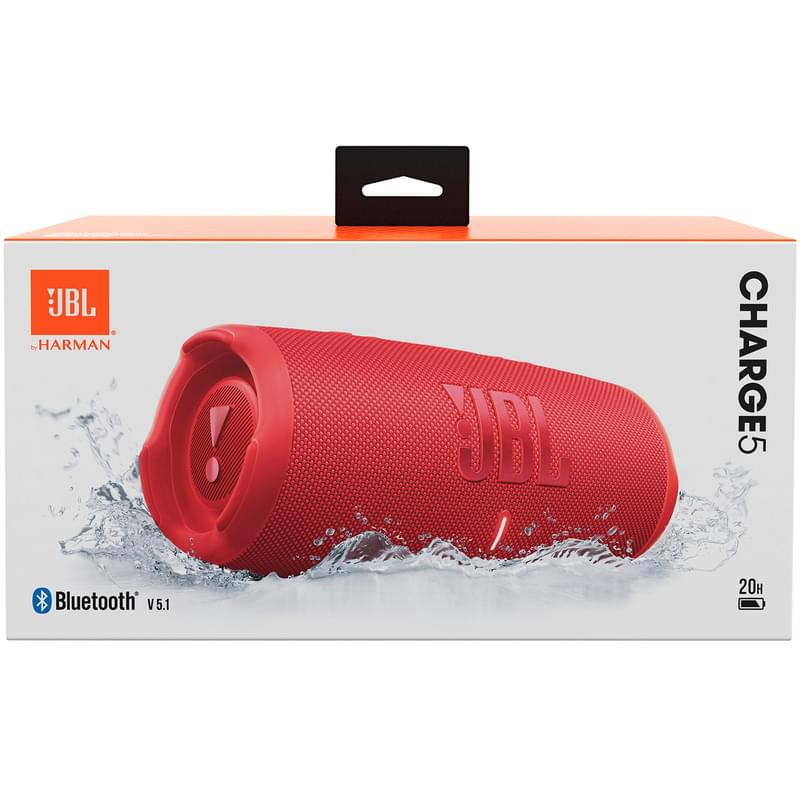 Колонка Bluetooth JBL Charge 5,Red (JBLCHARGE5RED - фото #7, Technodom.kz