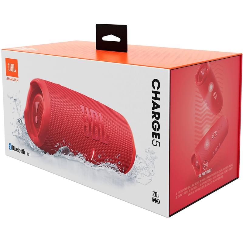 Колонка Bluetooth JBL Charge 5,Red (JBLCHARGE5RED - фото #8, Technodom.kz