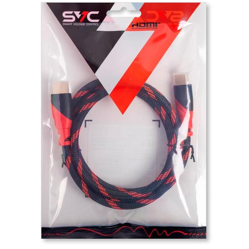 Кабель HDMI-HDMI SVC 1.5m Red (HR0150RD-P) - фото #0, Technodom.kz