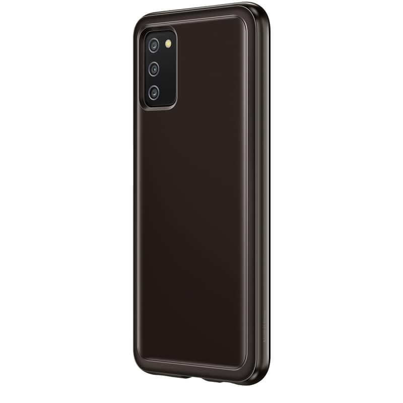 Чехол для Samsung Galaxy A03s Soft Clear Cover, Black (EF-QA037TBEGRU) - фото #2, Technodom.kz